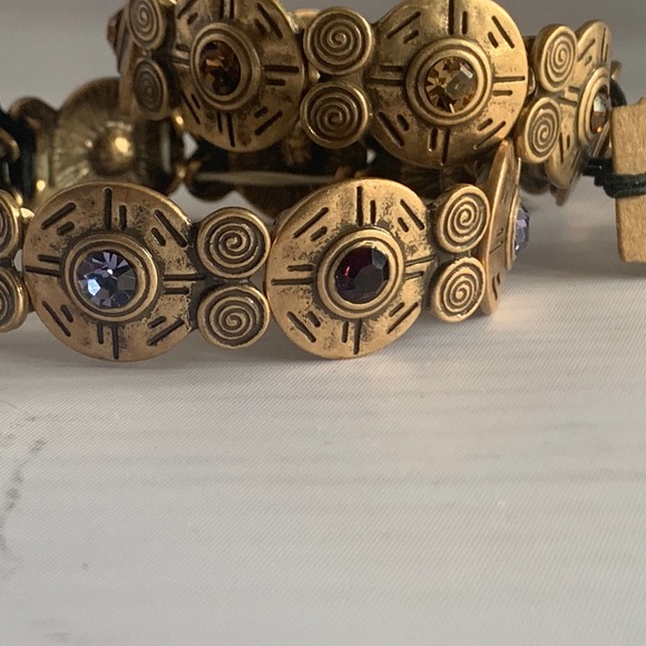 Rain bracelet with multi-colored rhinestones NWT - Picture 4 of 4